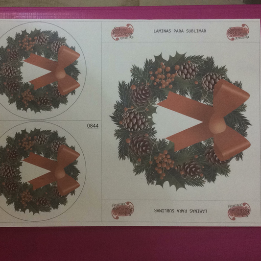 LÁMINA PARA SUBLIMACIÓN 20x30 NAVIDAD