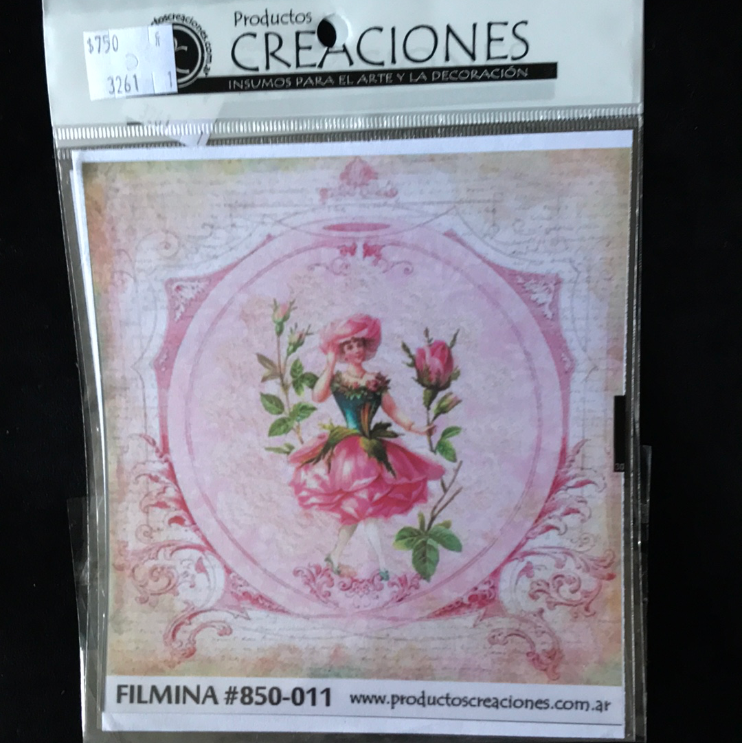 LAMINAS FILMINA O CRISTAL, n 11 medidas 14 x 14