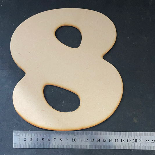 NÚMERO DE MADERA PARA LOGOTIPOS Y DECORACIÓN