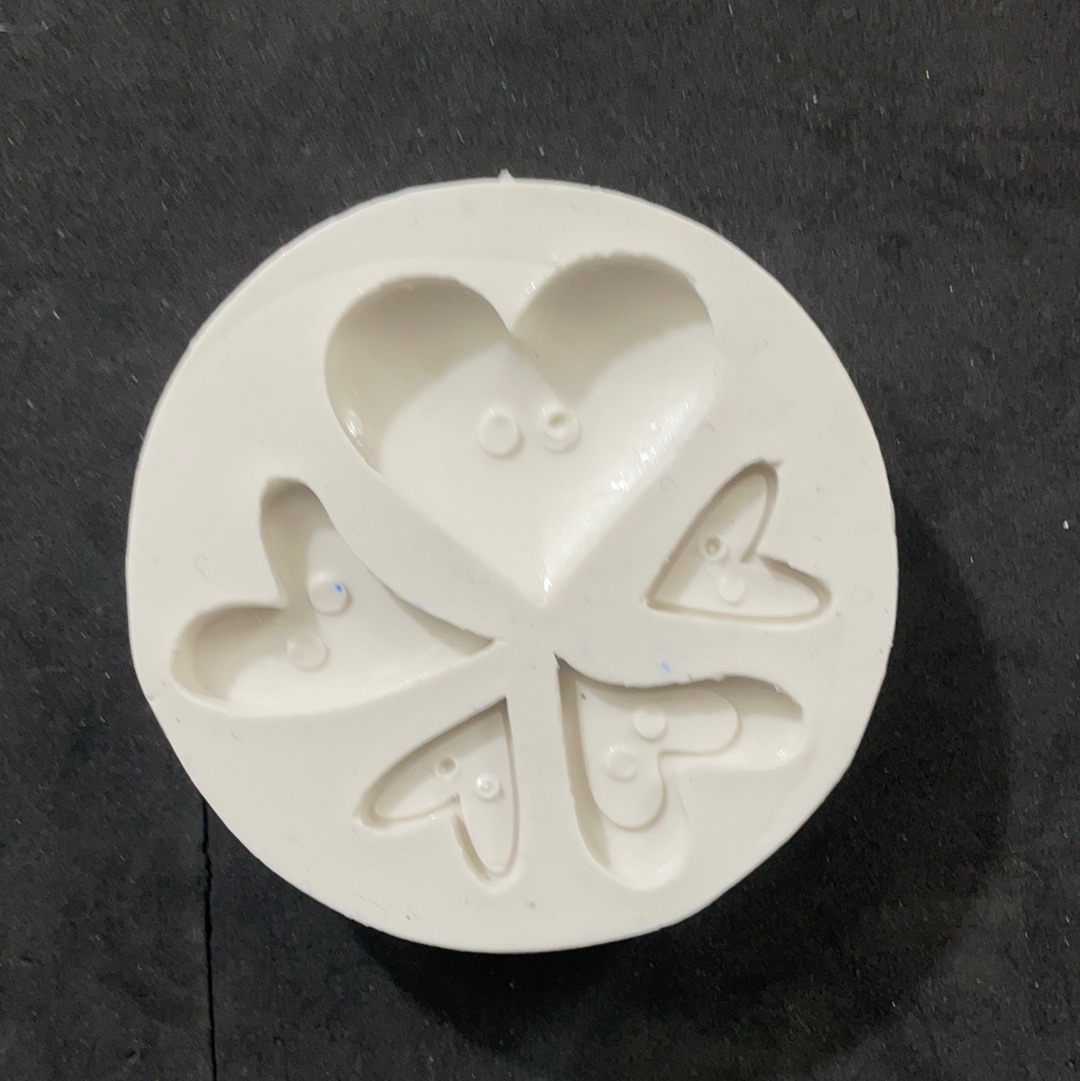 MOLDE SILICONA SET CORAZONES