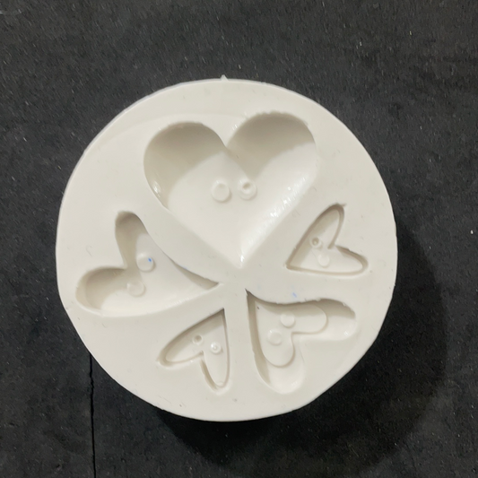 MOLDE SILICONA SET CORAZONES