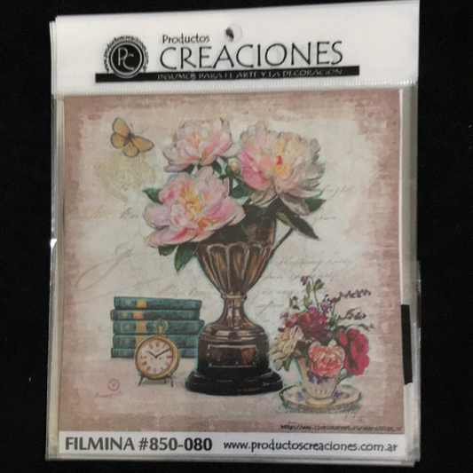 LAMINAS FILMINA O CRISTAL, n 80 medidas 14 x 14