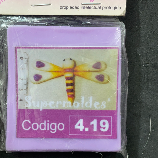 MOLDE SILICONA LIBÉLULA  SUPERMOLDES