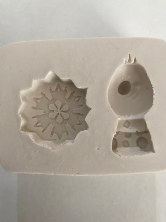MOLDE SILICONA OLAF FROZEN MIL FORMAS