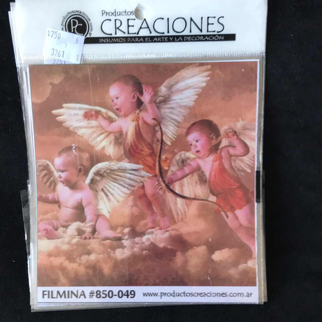 LAMINAS FILMINA O CRISTAL, n49 medidas 14 x 14