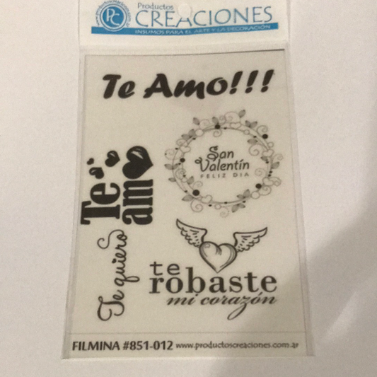LAMINAS FILMINA O CRISTAL, medidas 10 x 15