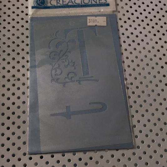STENCIL 7x15 LETRA T CREACIONES