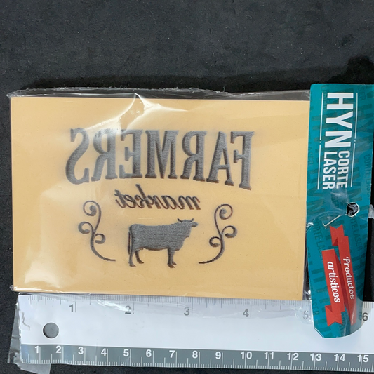 MOLDE Porcelana en relieve FARMERS 12x8cm hyn
