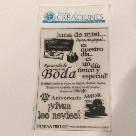 LAMINAS FILMINA O CRISTAL, medidas 10 x 15