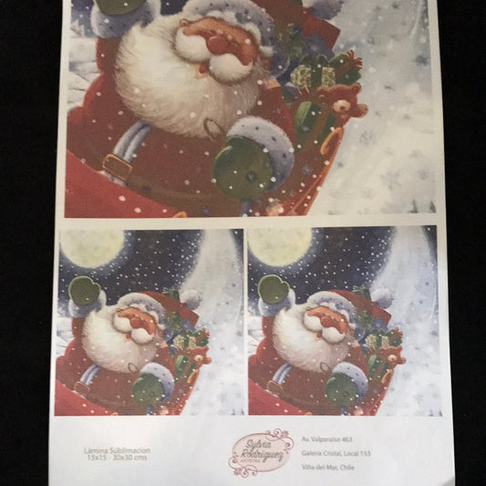 LAMINAS PARA SUBLIMAR 30 x 50 NAVIDAD