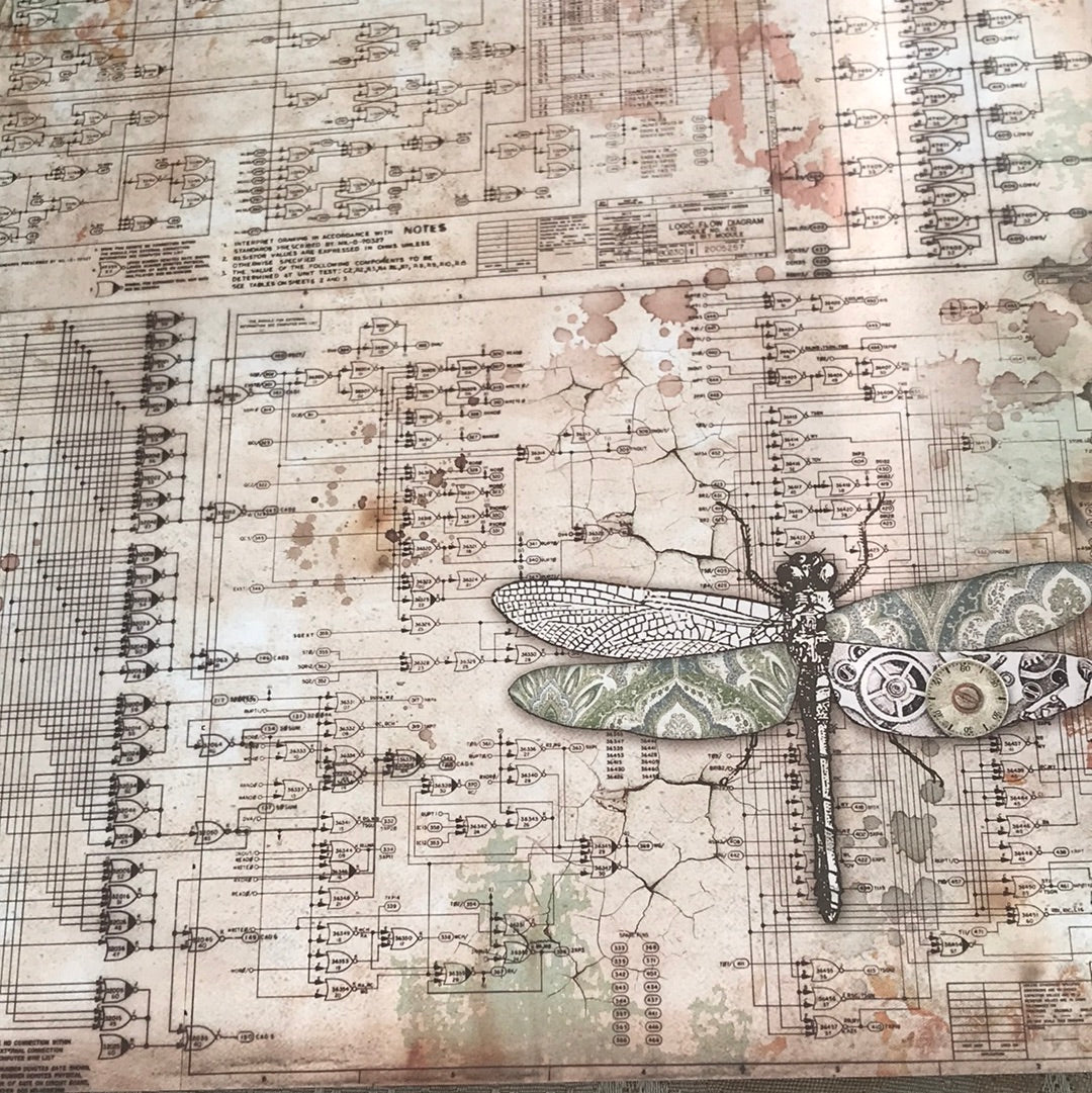 LAMINAS STAMPERIA  DOBLES PARA SCRAP MECHANICAL FANTASY