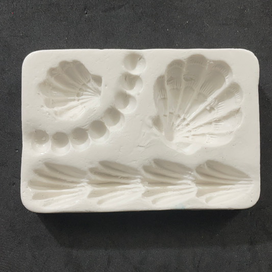 MOLDE SILICONA CONCHITAS  y PERLAS