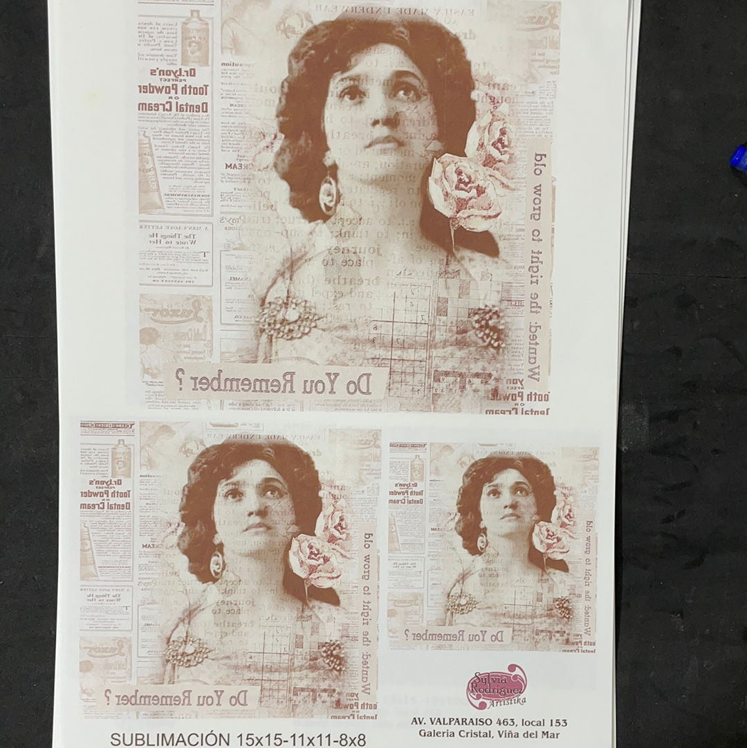 LÁMINA VINTAGE PARA SUBLIMACIÓN