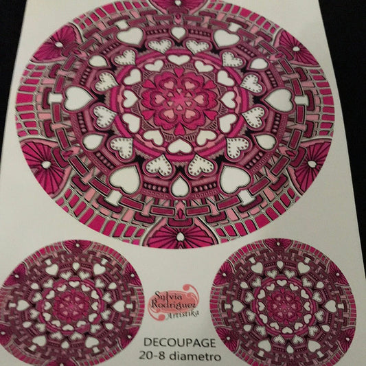 LAMINAS PARA DECOUPAGE (20x25) MANDALAS